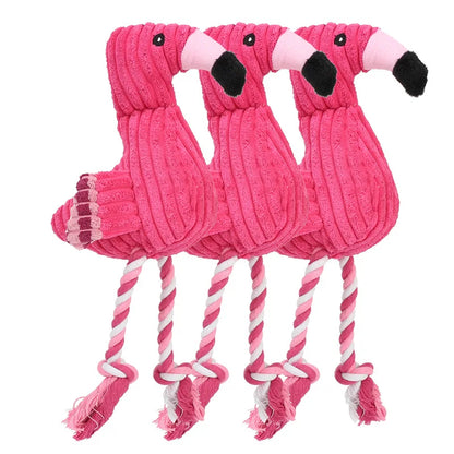 Rope Flamingo Dog Toy