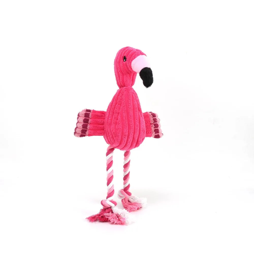 Rope Flamingo Dog Toy